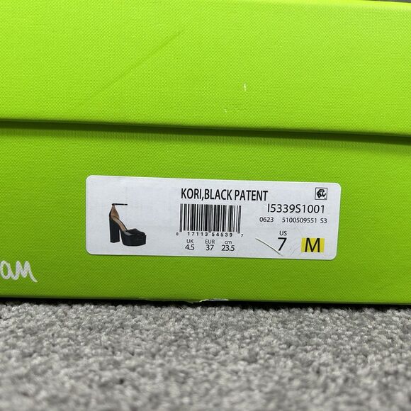 Sam Edelman Kori Women’s Size 7 Black Patent Leather Platform Strappy Heels New - Picture 14 of 14